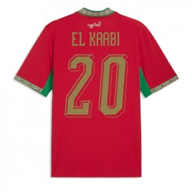 Marocko Ayoub El Kaabi #20 Hemmakläder VM 2026 Kortärmad